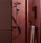 Hansgrohe Raindance Alive S Puro 1 funkciós zuhanyrendszer 300 Ecostat Element termosztáttal, szálcsiszolt fekete/króm 24592340