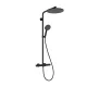 Hansgrohe Raindance Alive S Puro 1 funkciós zuhanyrendszer 300 Ecostat Element termosztáttal, matt fekete 24592670
