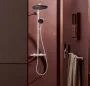 Hansgrohe Raindance Alive S Puro 1 funkciós zuhanyrendszer 300 Ecostat Element termosztáttal, matt fehér 24592700