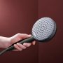 Hansgrohe Raindance Alive S Puro 1 funkciós zuhanyrendszer 300 Ecostat Element termosztát EcoSmart, szálcsiszolt fekete/króm 24593340