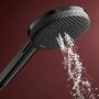 Hansgrohe Raindance Alive S Puro 1 funkciós zuhanyrendszer 300 Ecostat Element termosztát EcoSmart, szálcsiszolt fekete/króm 24593340