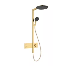   Hansgrohe Raindance Alive S zuhanyrendszer 300 ShowerSelect Comfort E termosztáttal EcoSmart, polírozott arany hatású 24596990