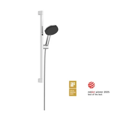 Hansgrohe Raindance Alive Select S 125 Unica E Puro 65 három funkciós zuhanyszett, króm kivitelben.