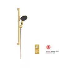   Hansgrohe Raindance Alive Select S 125 Unica E Puro 65 három funkciós zuhanyszett EcoSmart, polírozott arany hatású 24600990