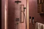Hansgrohe Raindance Alive Select S 125 Unica E Puro 90 három funkciós zuhanyszett EcoSmart, matt fekete 24601670