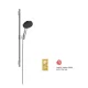 Hansgrohe Raindance Alive Select S 125 Unica S Puro 65 zuhanyszett EcoSmart technológiával, króm kivitelben.