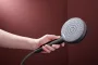 Hansgrohe Raindance Alive Select S 125 Unica S Puro 90 három funkciós zuhanyszett EcoSmart, szálcsiszolt fekete/króm 24603340