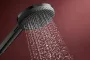 Hansgrohe Raindance Alive Select S 125 Unica S Puro 90 három funkciós zuhanyszett EcoSmart, szálcsiszolt fekete/króm 24603340