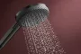 Hansgrohe Raindance Alive Select S Zuhanytartó szett 125 3jet EcoSmart zuhanycsővel, szálcsiszolt fekete/króm 24612340