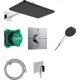 Hansgrohe Raindance Alive Q zuhanyrendszer króm felülettel és ShowerSelect Comfort E termosztáttal.
