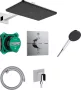 Hansgrohe Raindance Alive Q zuhanyrendszer króm felülettel és ShowerSelect Comfort E termosztáttal.