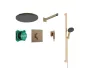 Hansgrohe Raindance Alive S 300 beépíthető zuhanyrendszer Ecostat Comfort E termosztáttal szálcsiszolt bronz 24622140