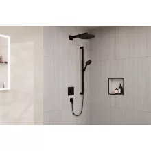 Hansgrohe Raindance Alive S 300 beépíthető zuhanyrendszer Ecostat Comfort E termosztáttal matt fekete 24622670