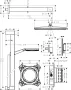 Hansgrohe Raindance Alive S 300 beépíthető zuhanyrendszer Ecostat Comfort E termosztáttal matt fekete 24622670