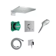 Hansgrohe Raindance Design E 300 zuhanyrendszer Ecostat Comfort E termosztáttal króm 24623000