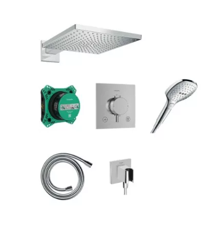 Hansgrohe Raindance Design E 300 zuhanyrendszer Ecostat Comfort E termosztáttal króm 24623000