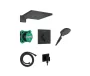 Hansgrohe Raindance Design E 300 zuhanyrendszer Ecostat Comfort E termosztáttal matt fekete 24623670