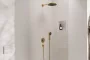 Hansgrohe Pulsify S 260 Design termosztátos zuhanyrendszer iBox Universal 2 alaptesttel szálcsiszolt bronz 24624140