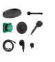 Hansgrohe Pulsify S 260 Design termosztátos zuhanyrendszer iBox Universal 2 alaptesttel matt fekete 24624670