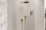 Hansgrohe Pulsify E beépíthető zuhanyrendszer Ecostat Comfort E termosztátos csapteleppel, szálcsiszolt bronz 24625140