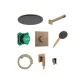 Hansgrohe Raindance Alive S 1 funkciós zuhanyrendszer szett ShowerSelect Comfort E termosztáttal szálcsiszolt bronz 24630140