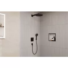 Hansgrohe Raindance Alive S 1 funkciós zuhanyrendszer szett ShowerSelect Comfort E termosztáttal matt fekete 24630670