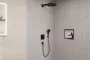 Hansgrohe Raindance Alive S 1 funkciós zuhanyrendszer szett ShowerSelect Comfort E termosztáttal matt fekete 24630670
