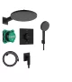 Hansgrohe Raindance Alive S 1 funkciós zuhanyrendszer szett ShowerSelect Comfort E termosztáttal matt fekete 24630670