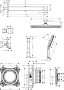 Hansgrohe Raindance Alive S 1 funkciós zuhanyrendszer szett ShowerSelect Comfort E termosztáttal, matt fekete 24630670