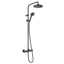  Hansgrohe Vernis Blend 200 zuhanyrendszer 1 jet, termosztátos csapteleppel, Ecosmart, matt fekete 26089670