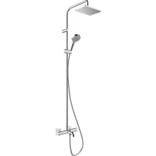   Hansgrohe Vernis Shape Zuhanyrendszer 230, 1 jet, EcoSmart, kád termoszáttal króm 26098000