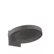   Hansgrohe Rainfinity 360 1jet szálcsiszolt fekete/króm fejzuhany fali csatlakozással 26230340