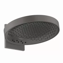   Hansgrohe Rainfinity 250 három funkciós fejzuhany fali csatlakozóval, szálcsiszolt fekete/króm 26232340