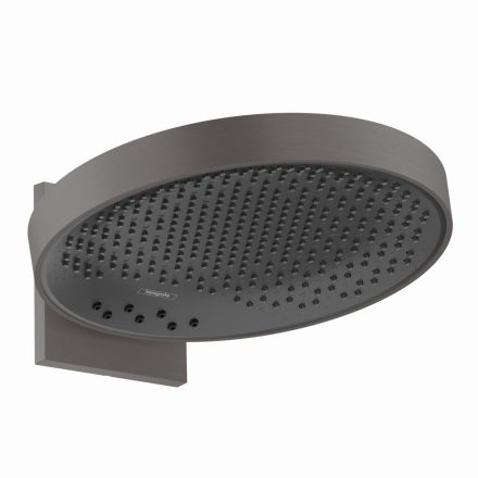 Hansgrohe Rainfinity 3 funkciós ívelt EcoSmart fejzuhany 250 fali csatlakozóval, szálcsiszolt fekete/króm 26233340