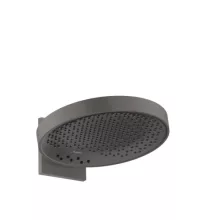   Hansgrohe Rainfinity 360 3jet, szálcsiszolt fekete/króm fejzuhany fali csatlakozással 26234340