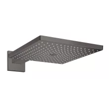   Hansgrohe Raindance E 300 szögletes fejzuhany zuhanykarral EcoSmart, szálcsiszolt fekete króm 26239340