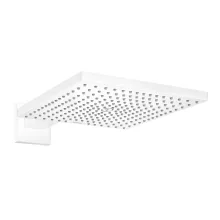   Hansgrohe Raindance E 300 szögletes fejzuhany zuhanykarral EcoSmart, matt fehér 26239700