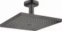 Hansgrohe Raindance E 300 1jet szálcsiszolt fekete/króm fejzuhany csatlakozóval 26250340