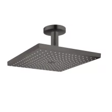   Hansgrohe Raindance E fejzuhany 300 EcoSmart mennyezeti csatlakozóval, szálcsiszolt fekete/króm 26251340
