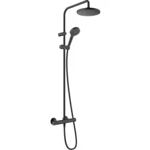   Hansgrohe Vernis Blend Zuhanyrendszer 200, 1 jet, termosztáttal matt fekete 26276670