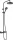 Hansgrohe Vernis Blend Zuhanyrendszer 200, 1 jet, termosztáttal matt fekete 26276670