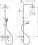 Hansgrohe Vernis Shape Zuhanyrendszer 230, 1 jet, termosztáttal króm 26286000