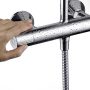 Hansgrohe Vernis Blend 200 zuhanyrendszer 1 jet, termosztátos csapteleppel, króm 26318000
