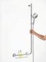 Hansgrohe Raindance Select S króm zuhanyszett 120 3jet 110cm-es jobb oldali zuhanyrúddal 26326000
