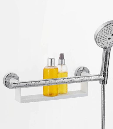 Hansgrohe Unica Comfort kapaszkodó polccal és zuhanytartóval, króm/fehér 26328400
