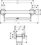 Hansgrohe Unica Comfort kapaszkodó polccal és zuhanytartóval, króm/fehér 26328400