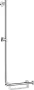 Hansgrohe Unica fehér/króm zuhanyrúd Comfort 110cm bal oldali 26403400
