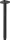 Hansgrohe Vernis Shape mennyezeti csatlakozó 30 cm, matt fekete kivitelben.