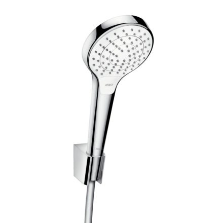 Hansgrohe Croma Select S zuhanytartó szett Vario 160 cm-es zuhanytömlővel, króm/fehér 26411400
