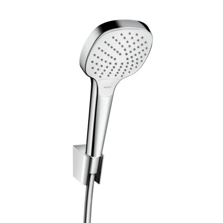 Hansgrohe Croma Select E zuhanytartó szett Vario 160 cm-es zuhanytömlővel króm/fehér 26413400